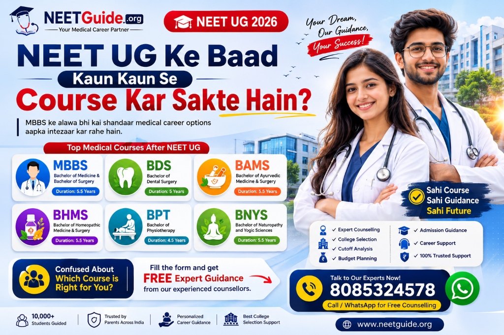NEET UG Ke Baad Kaun Kaun Se Course Kar Sakte Hain