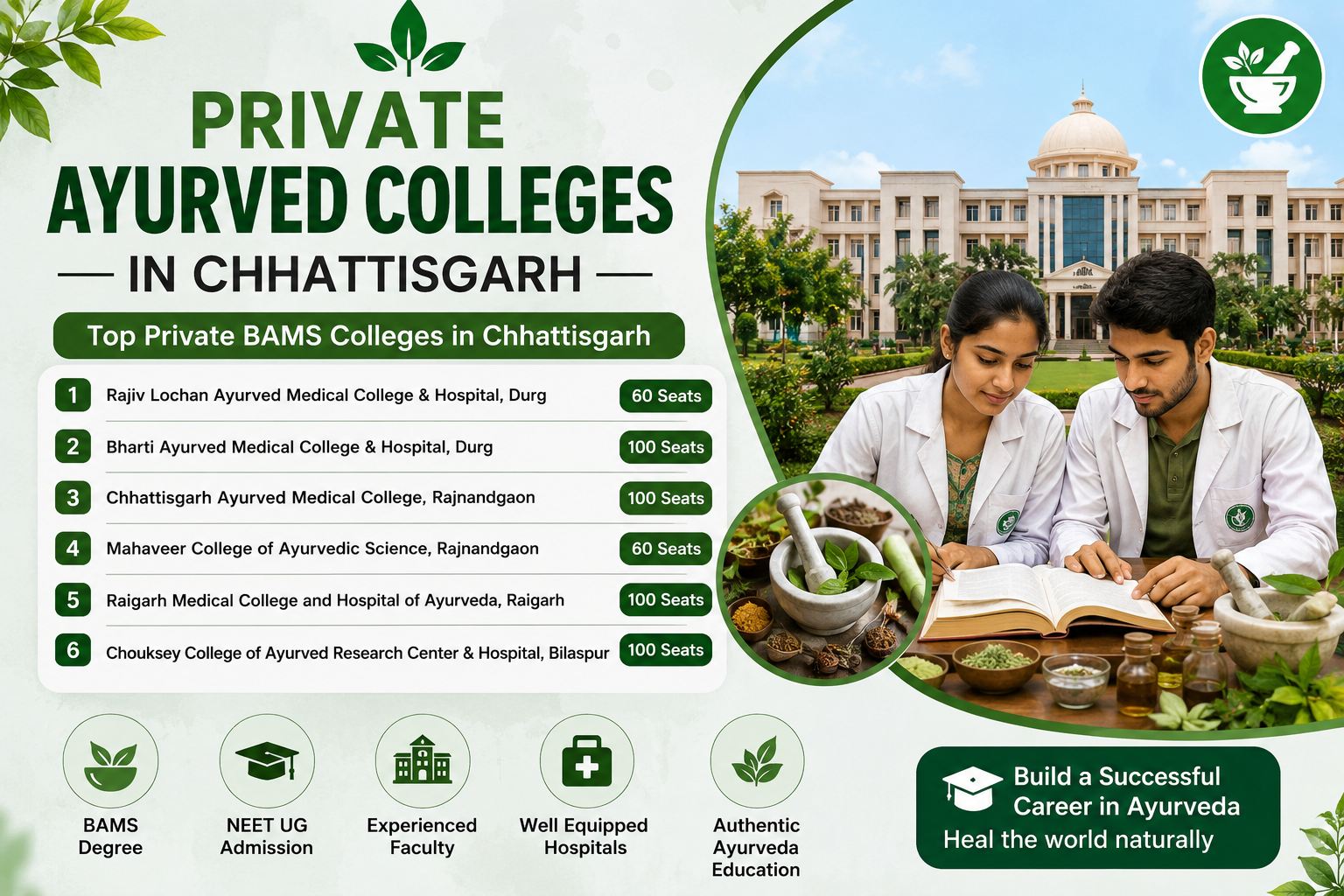 Private Ayurved Colleges in Chhattisgarh